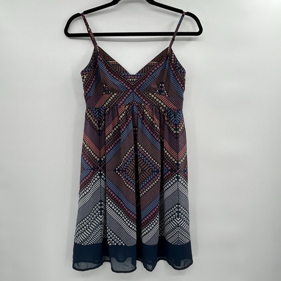 American Eagle Outfitters Dresses & Skirts - American Eagle Y2K Mini Boho Babydoll Dress Sz 4 Indie Sleaze Grunge Festival